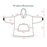 GOMINIMO Hoodie Blanket Adult Tie-Dyed Grey GO-HB-128-AYS