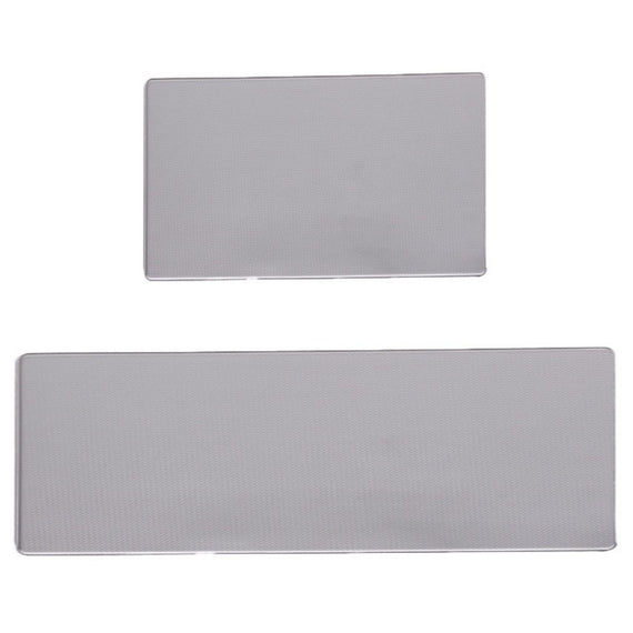 GOMINIMO PVC Kitchen Mat 2pcs Set Grey GO-MT-101-DA