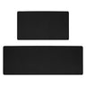 GOMINIMO PVC Kitchen Mat 2pcs Set Black GO-MT-100-DA