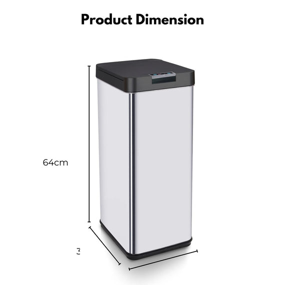 MIRAKLASS Sensor Bin 50L Narrow Black Square MK-SB-111-JR