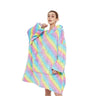 GOMINIMO Hoodie Blanket Rainbow Design HM-HB-103-AYS