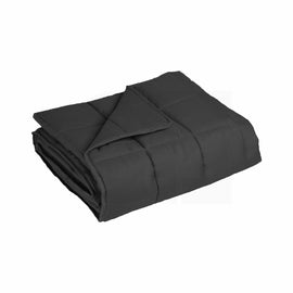 GOMINIMO Polyester Queen Size Weighted Blanket (Dark Grey 9kg) HM-WB-100-DJ