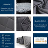 GOMINIMO Polyester Queen Size Weighted Blanket (Dark Grey 7kg) HM-WB-104-DJ