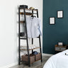 VASAGLE Coat Rack 2-Tiers Rustic Brown and Black LGR13BX