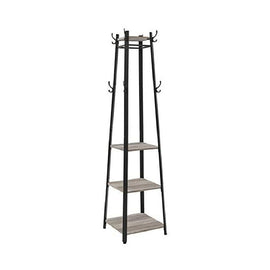 VASAGLE Coat Rack 3 Shelves Greige LCR080B02