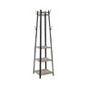 VASAGLE Coat Rack 3 Shelves Greige LCR080B02