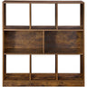 VASAGLE Bookcase with Open Shelves Rustic Brown LBC55BX