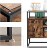 VASAGLE Sideboard Rustic Brown and Black LSC014B01