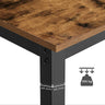 VASAGLE Bar Table Industrial Kitchen Table Dining Table With Solid Metal Frame for Cocktails Bar Party Cellar Restaurant Living Room Wood Look LBT91X