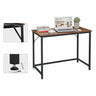 VASAGLE Computer Desk Rustic Brown and Black LWD41X