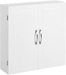 VASAGLE Wall Cabinet with 2 Doors White BBC320W01