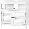 VASAGLE Under Sink Cabinet with 2 Doors Open Compartment White BBC02WT