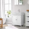 VASAGLE Under Sink Cabinet with 2 Doors White BBC05WT