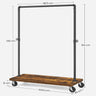 VASAGLE Clothes Rack Rustic Brown and Black HSR65BXV1