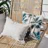 Cushion Cover-Coastal Fringe-Paint Stripes Smoke-35cm x 50cm