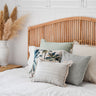 Cushion Cover-Coastal Fringe-Paint Stripes Smoke-35cm x 50cm