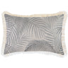 Cushion Cover-Coastal Fringe Natural-Seminyak Smoke-35cm x 50cm