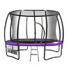 Kahuna 14ft Trampoline Free Ladder Spring Mat Net Safety Pad Cover Round Enclosure - Purple