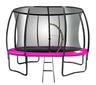 Kahuna 16ft Trampoline Free Ladder Spring Mat Net Safety Pad Cover Round Enclosure - Pink