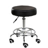 Salon Chair Bar Swivel Stool Office Roller Wheels Portable Height Adjust Leather BS8401(x2)