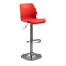 Bar Stools Kitchen Bar Stool Leather Barstools Swivel Gas Lift Counter Chairs x2 BS8404 Red