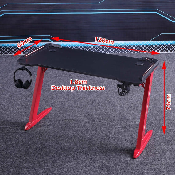 120cm Gaming Desk Desktop PC Computer Desks Desktop Racing Table Office Laptop Home AU