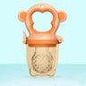 2 X Newborn Baby Food Fruit Nipple Feeder Pacifier Safety Silicone Feeding Tool Brown Small