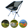 Ultralight Aluminum Alloy Folding Camping Camp Chair Outdoor Hiking Blue