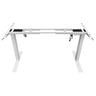 Standing Desk Height Adjustable Sit Stand Motorised Dual Motors Frame White Only