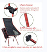 Camping Chair Folding High Back Backpacking Chair with Headrest Orange