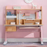 Solid Rubber Wood Height Adjustable Children Kids Ergonomic Pink Study Desk Only 120cm AU