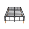 Metal Bed Frame Mattress Foundation Blue - Double