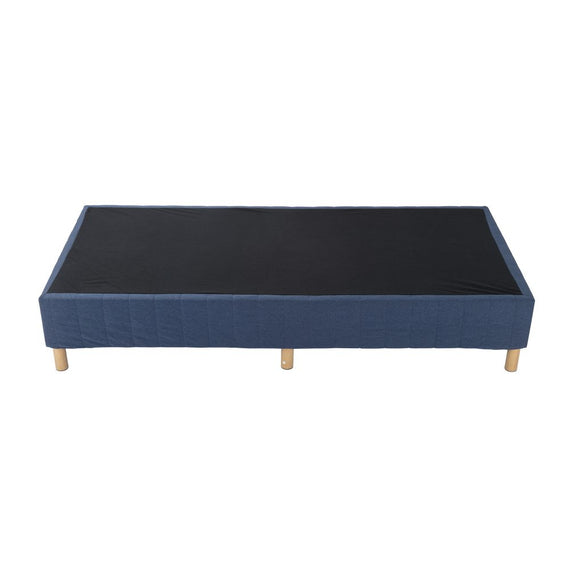 Metal Bed Frame Mattress Foundation Blue - Queen