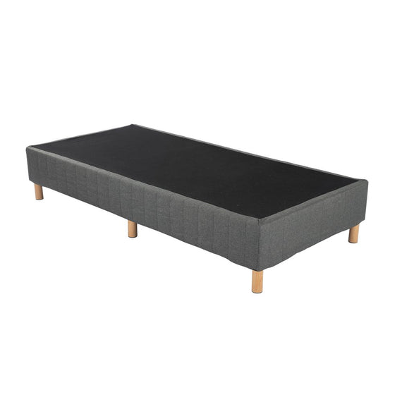 Metal Bedframe Mattress Foundation (Dark Grey) - King