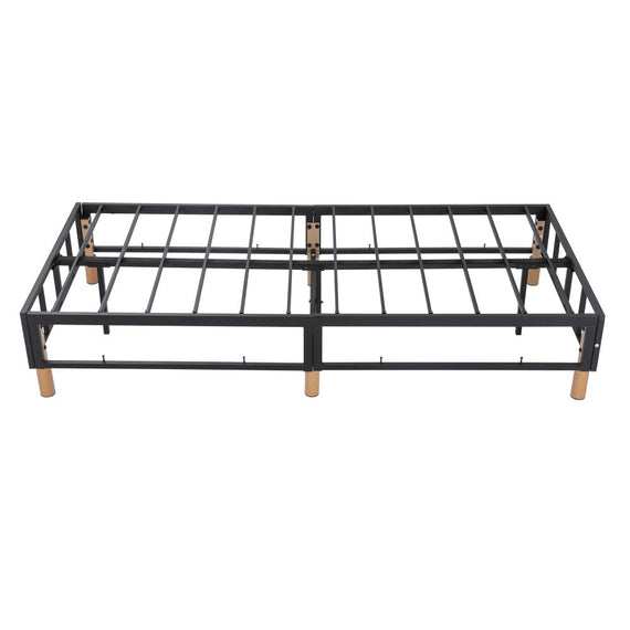 Metal Bedframe Mattress Foundation (Dark Grey) - King