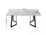 Rectangular Marble-Effect Table