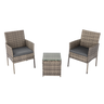 2 Seater PE Rattan Outdoor Furniture Chat Set- Mixed Grey