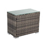 Grey Wicker End Table