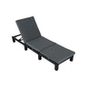 Black Rattan Sunlounge Set with Joining Coffee Table