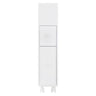 Removable Bathroom Side Cabinet Toilet Caddy with Storage Drawers- White