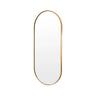 Wall Mirror Oval Aluminum Frame Bathroom 45x100cm GOLD