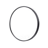 Wall Mirror Round Aluminum Frame Bathroom 70cm BLACK