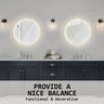 LED Wall Mirror Round Anti-Fog Bathroom 60cm