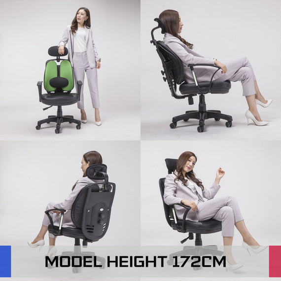 Ergonomic Korean Office Chair SUPERB GREEN