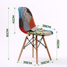 2X Retro Dining Cafe Chair DSW MULTI COLOUR