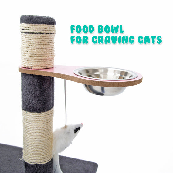 Cat Tree Multi Level Scratcher DANIE 170cm GREY