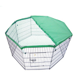 Pet Playpen Foldable Dog Cage 8 Panel 30in with Cover