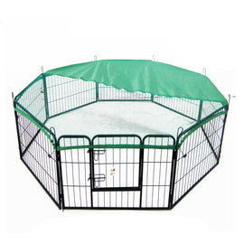 Pet Playpen Heavy Duty Foldable Dog Cage 8 Panel 32in with Cover