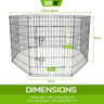 Pet Playpen Foldable Dog Cage 8 Panel 36in