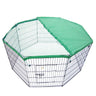 Pet Playpen Foldable Dog Cage 8 Panel 42in with Cover